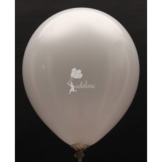 White Metallic Plain Balloon